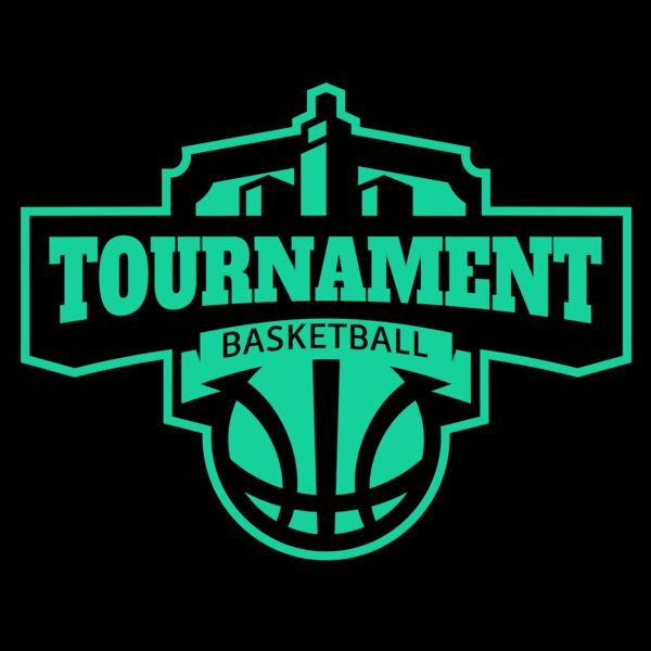 Tournament Basketball logo template Thumbnail