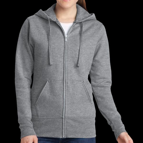 Ladies Core Fleece Full Zip Hooded Sweatshirt Thumbnail