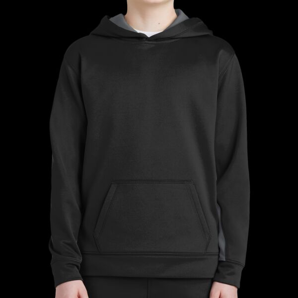 Youth Sport Wick ® Fleece Colorblock Hooded Pullover Thumbnail