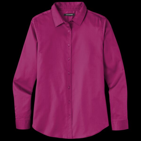 Ladies Long Sleeve SuperPro React  Twill Shirt Thumbnail