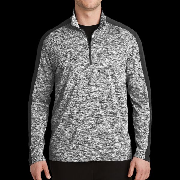 PosiCharge ® Electric Heather Colorblock 1/4 Zip Pullover Thumbnail