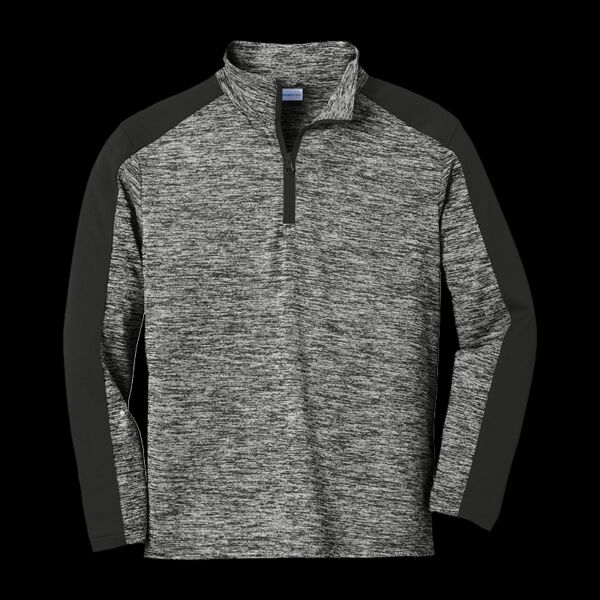 Youth PosiCharge ® Electric Heather Colorblock 1/4 Zip Pullover Thumbnail