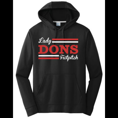 Lady Dons Fastpitch - Performance Fleece Pullover Hooded Sweatshirt Thumbnail