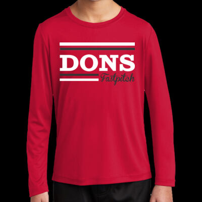 Lady Dons Fastpitch - Youth Posi UV ® Pro Long Sleeve Tee Thumbnail