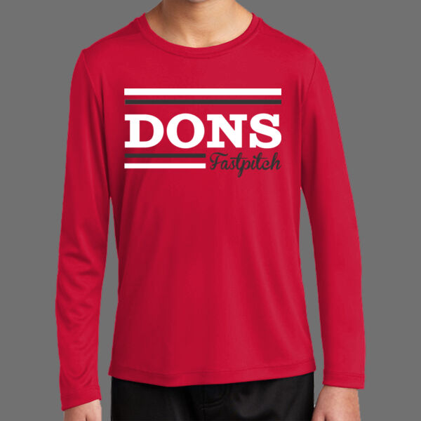 Lady Dons Fastpitch - Youth Posi UV ® Pro Long Sleeve Tee Thumbnail