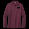 Ladies Silk Touch Long Sleeve Polo Thumbnail