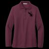Ladies Silk Touch Long Sleeve Polo Thumbnail