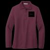 Ladies Silk Touch Long Sleeve Polo Thumbnail