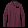 Ladies Silk Touch Long Sleeve Polo Thumbnail
