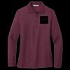 Ladies Silk Touch Long Sleeve Polo Thumbnail