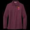 Ladies Silk Touch Long Sleeve Polo Thumbnail