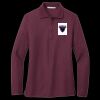 Ladies Silk Touch Long Sleeve Polo Thumbnail