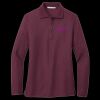 Ladies Silk Touch Long Sleeve Polo Thumbnail