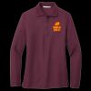 Ladies Silk Touch Long Sleeve Polo Thumbnail