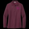 Ladies Silk Touch Long Sleeve Polo Thumbnail