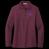 Ladies Silk Touch Long Sleeve Polo Thumbnail